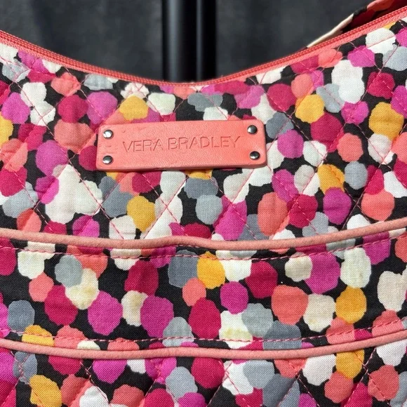 Vera Bradley Pixie Confetti Carry All Crossbody Hipster Purse Lightly Used - Picture 5 of 16